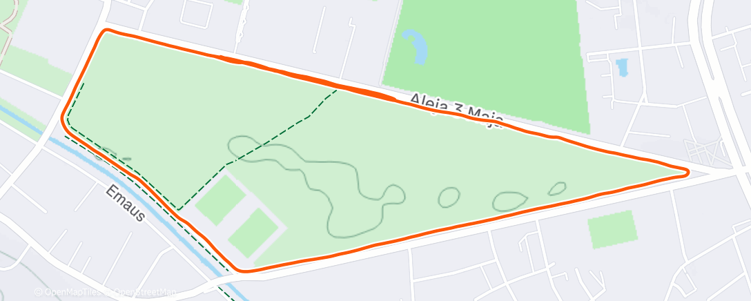 Map of the activity, ❄️ Parkrun Kraków #598 🏃‍♂️🏃‍♀️ - [27.12.2025]
