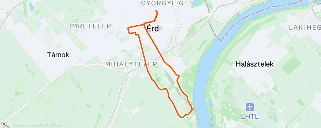 Map of the activity, Morning Run