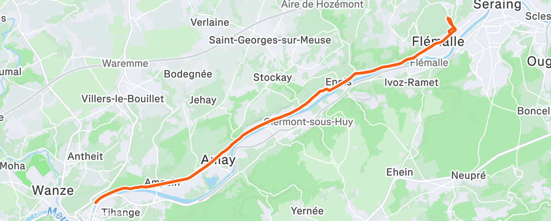 Карта физической активности (Morning Ride)