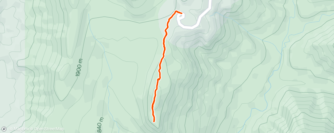 Mapa de la actividad, Timber Creek overlook trail.