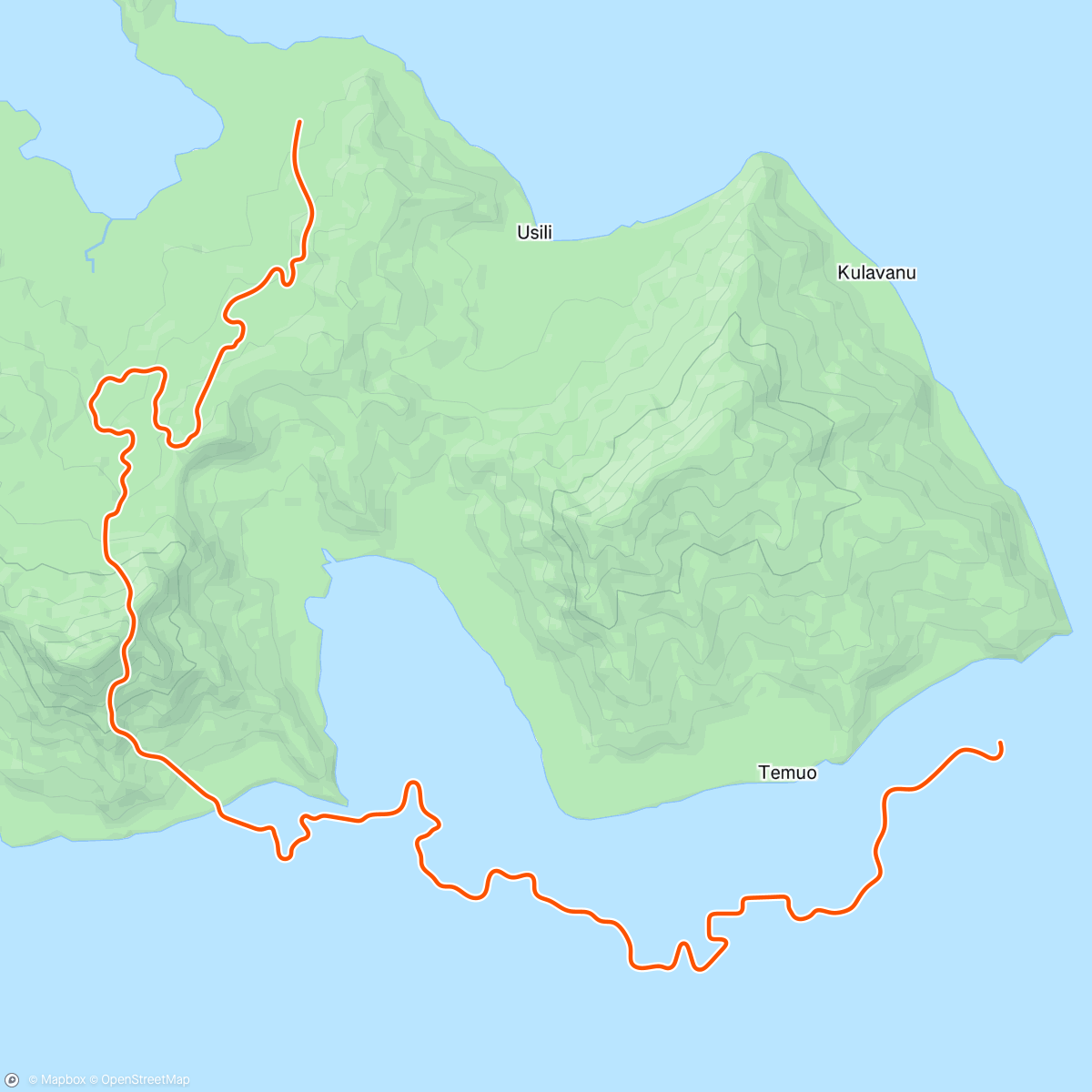 Mappa dell'attività Zwift - Temple Trek in Watopia