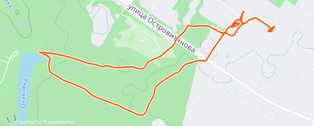 Map of the activity, Lunch Walk