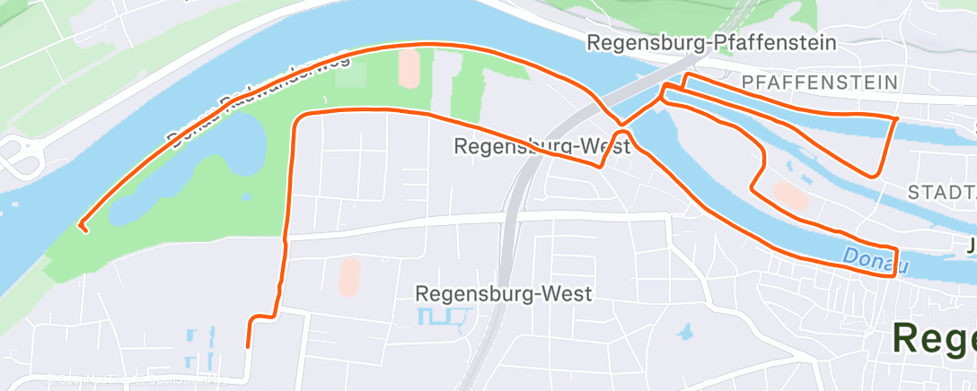 Mappa dell'attività Lauf am Nachmittag