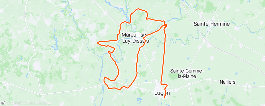 Map of the activity, La moutieroise avec jean charles et jean yves