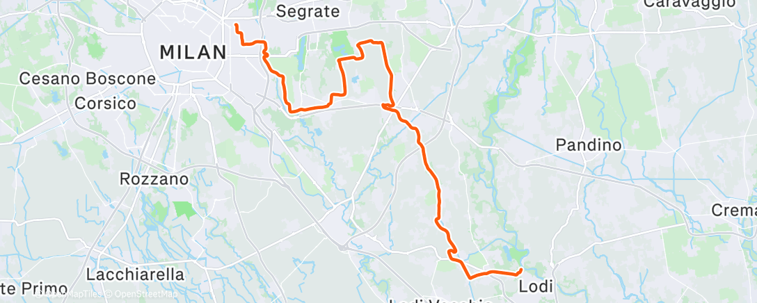 Map of the activity, Patatrack Christmas ride
