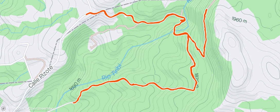 Map of the activity, Carrera de montaña por San Ramón de Tres Ríos ⛰️ 🏃🏼‍♀️🏃🏻‍♂️