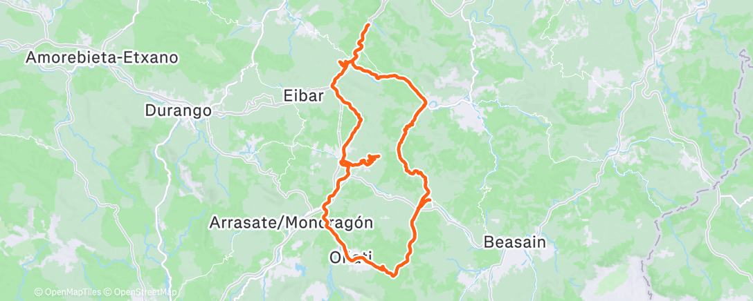 Map of the activity, Morning Ride
