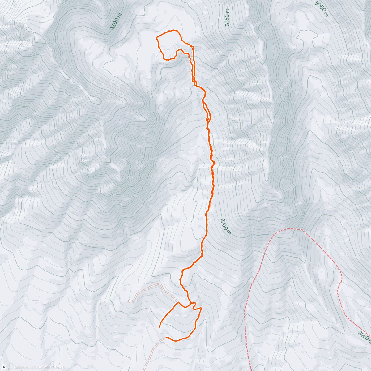 Map of the activity, Silver Lake Trail