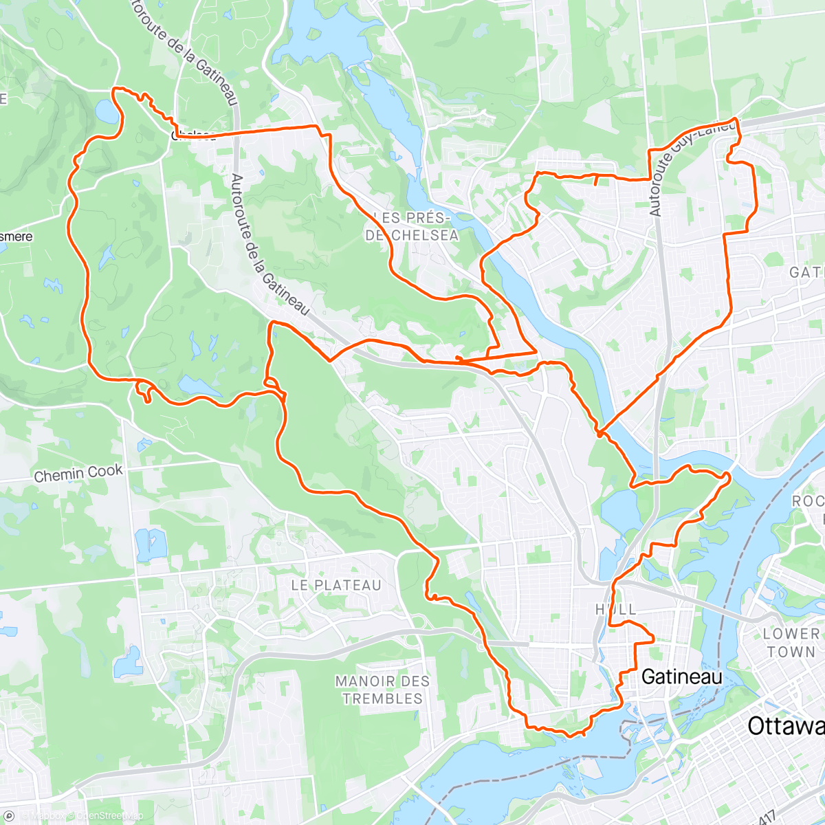 Map of the activity, Tour du cartier