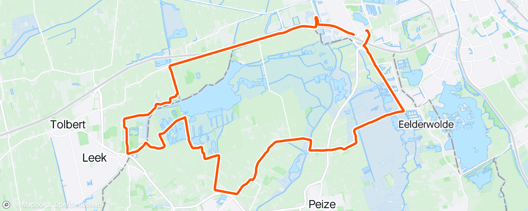 Map of the activity, Rondje Leekstermeer