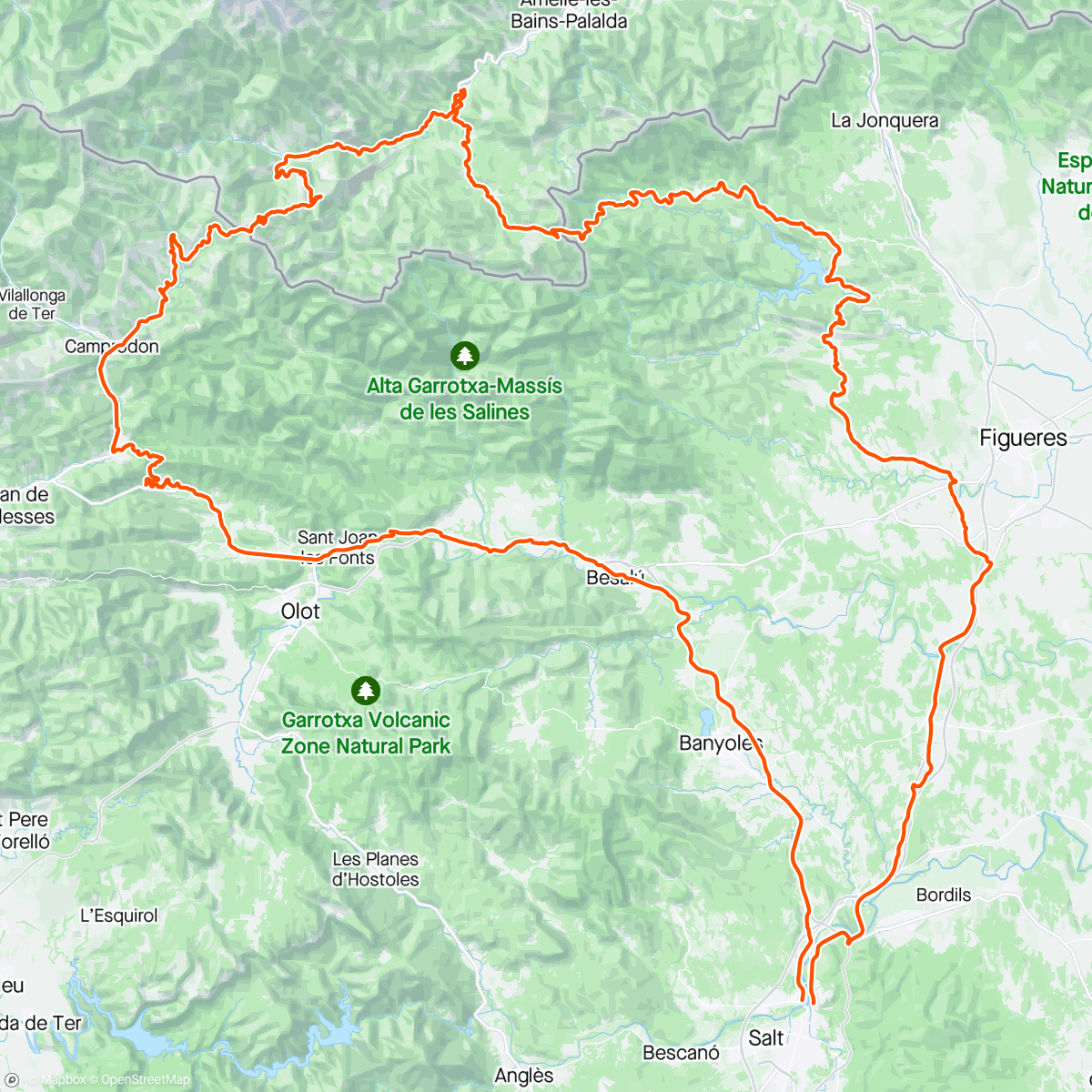 Map of the activity, Longish