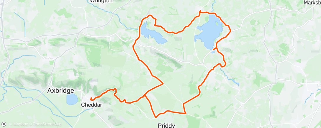 Mapa da atividade, Afternoon Ride