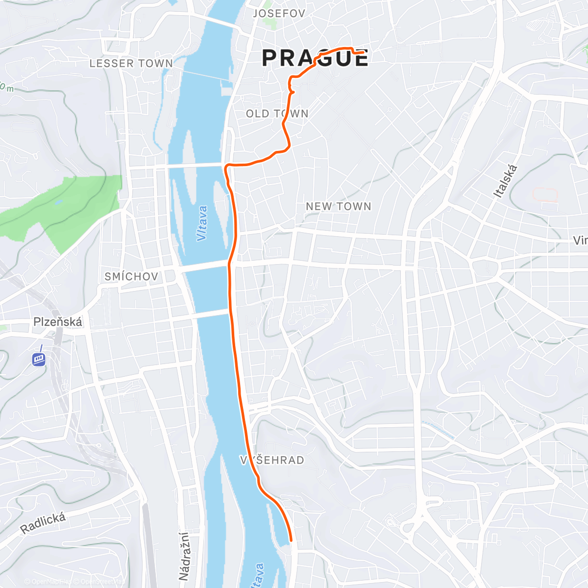 Карта физической активности (Afternoon Walk s Pavlikem)