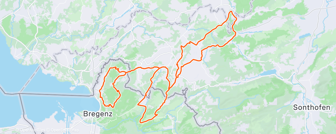 Карта физической активности (Radfahren)