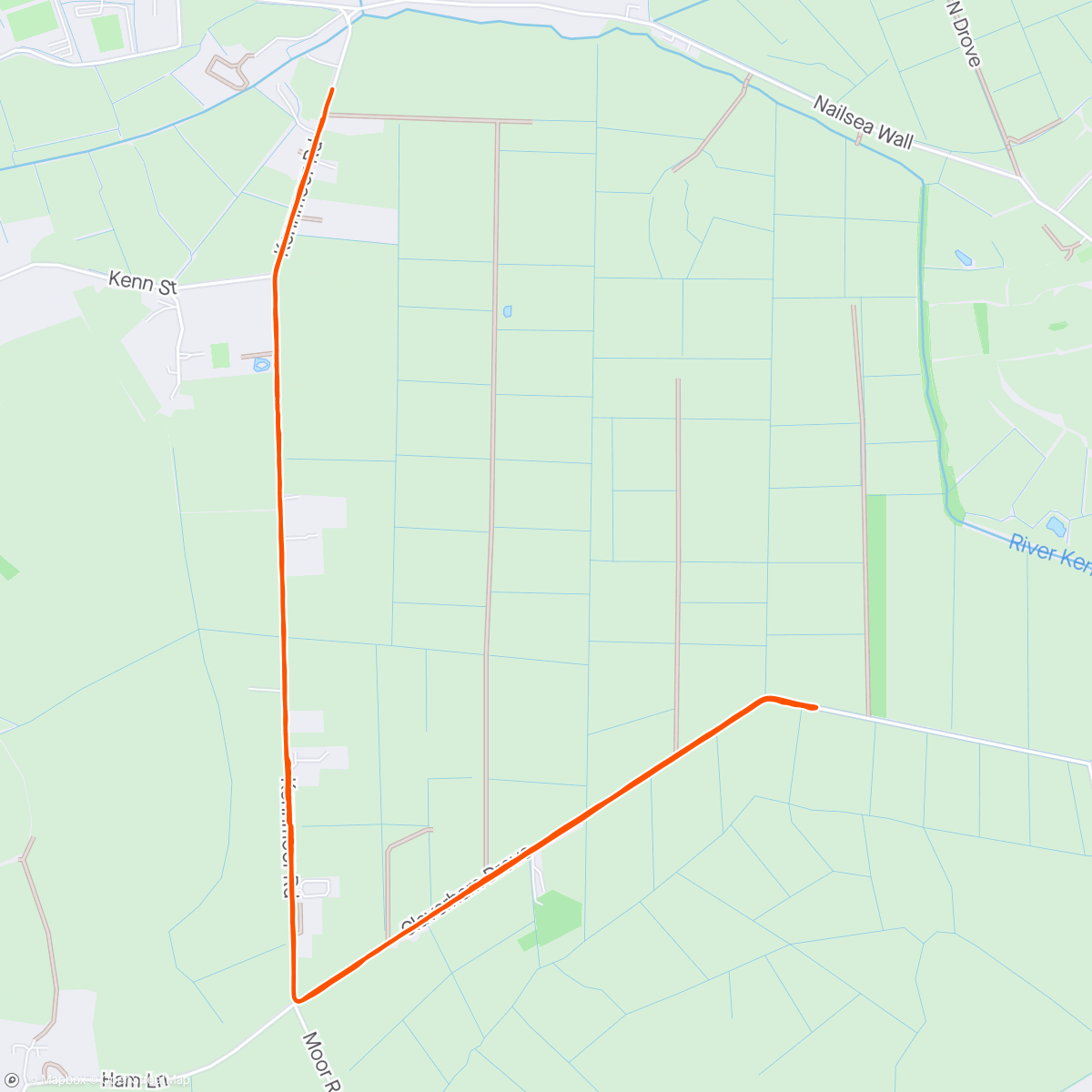 Map of the activity, 8x800m