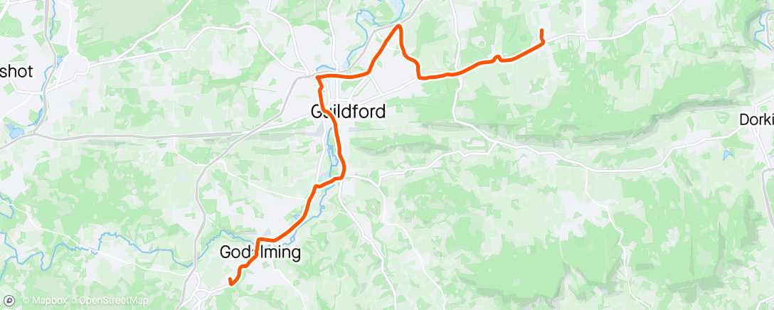 Map of the activity, Morning Ride