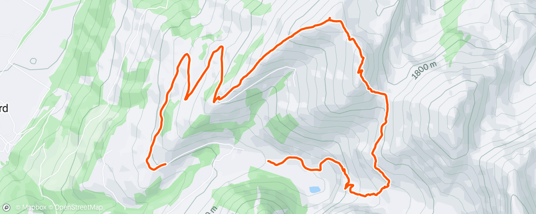 Map of the activity, Grandvillard