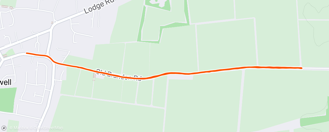 Map of the activity, Afternoon run