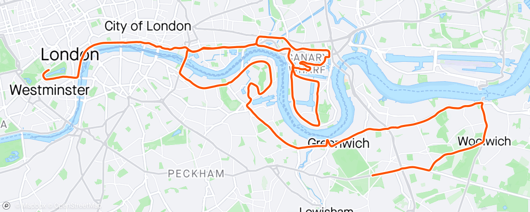Map of the activity, London marathon!!🏃🏼‍♀️