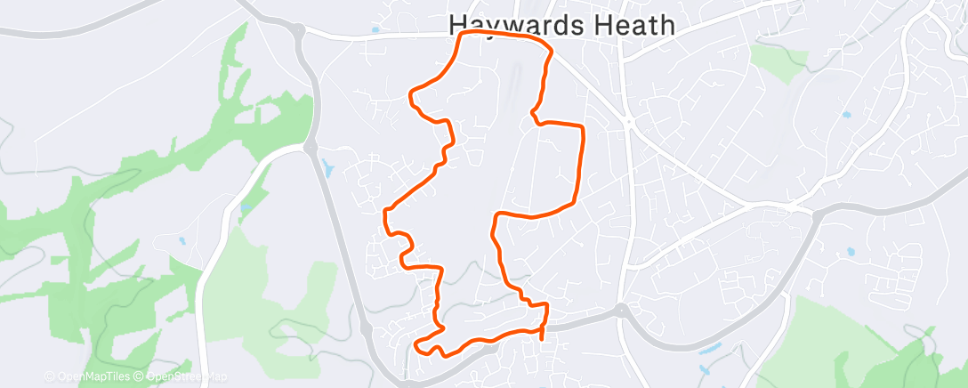 Карта физической активности (Afternoon Run)