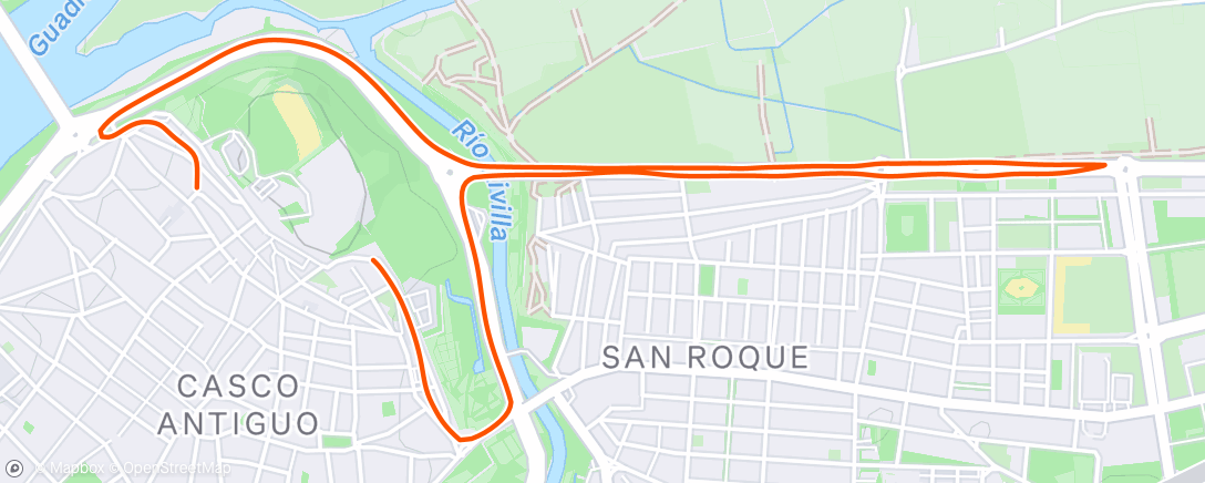 Map of the activity, Salsilvestre Badajoz 2024, Calentón Guapo🥴✅😈😈vuelva la subida a Alcazaba🤪