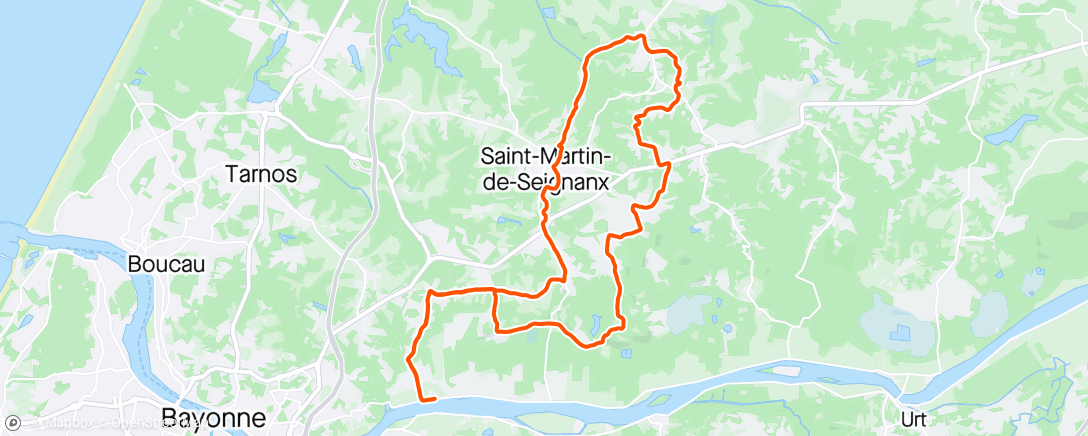 「Tour du quartier façon chaussette légère
Mi trail mi route」活動的地圖