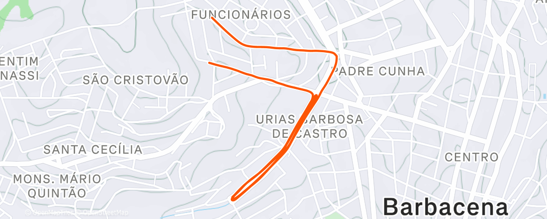 Карта физической активности (Corrida noturna)