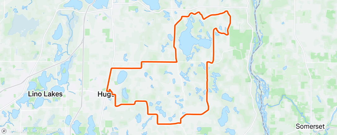 Map of the activity, TCBC Club Ride