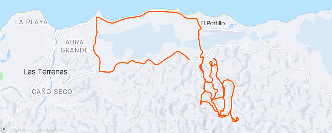 Map of the activity, Sortie VTT dans l'après-midi