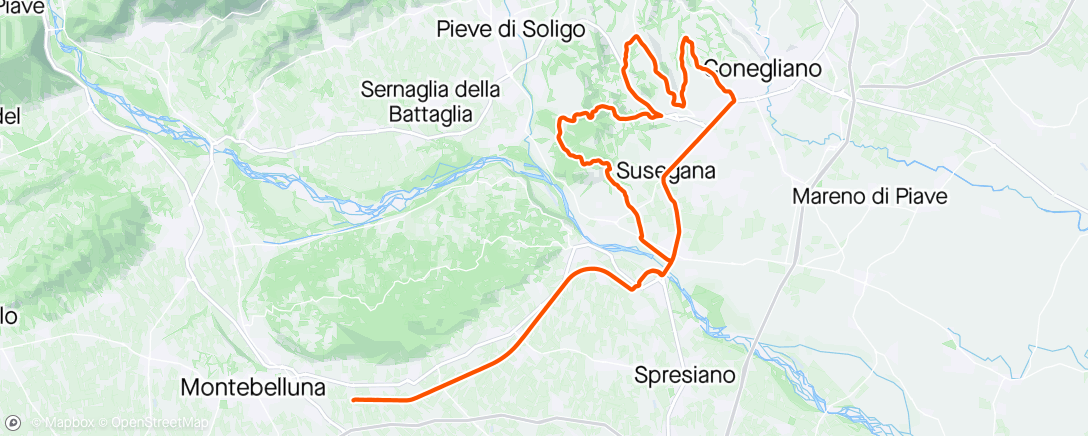 Map of the activity, Domenica easy
