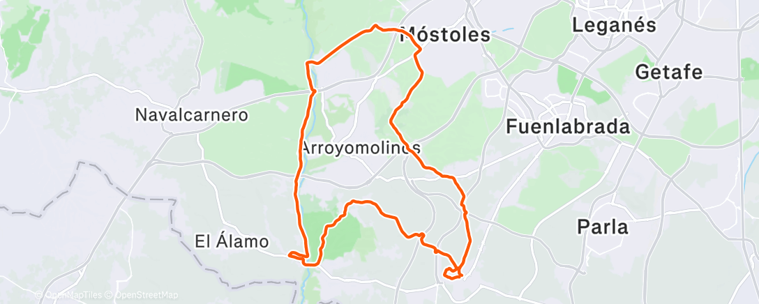 Map of the activity, Bicicleta eléctrica matutina