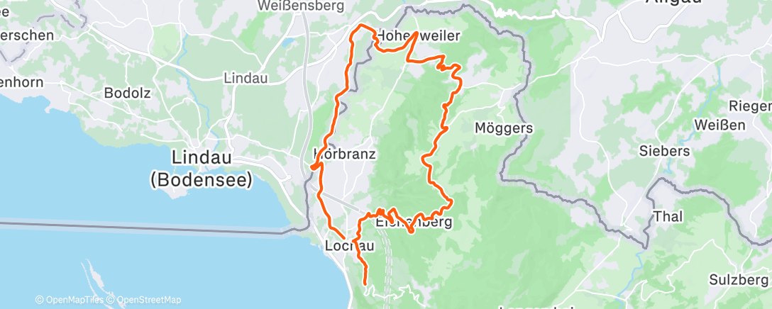 Map of the activity, Morning Ride