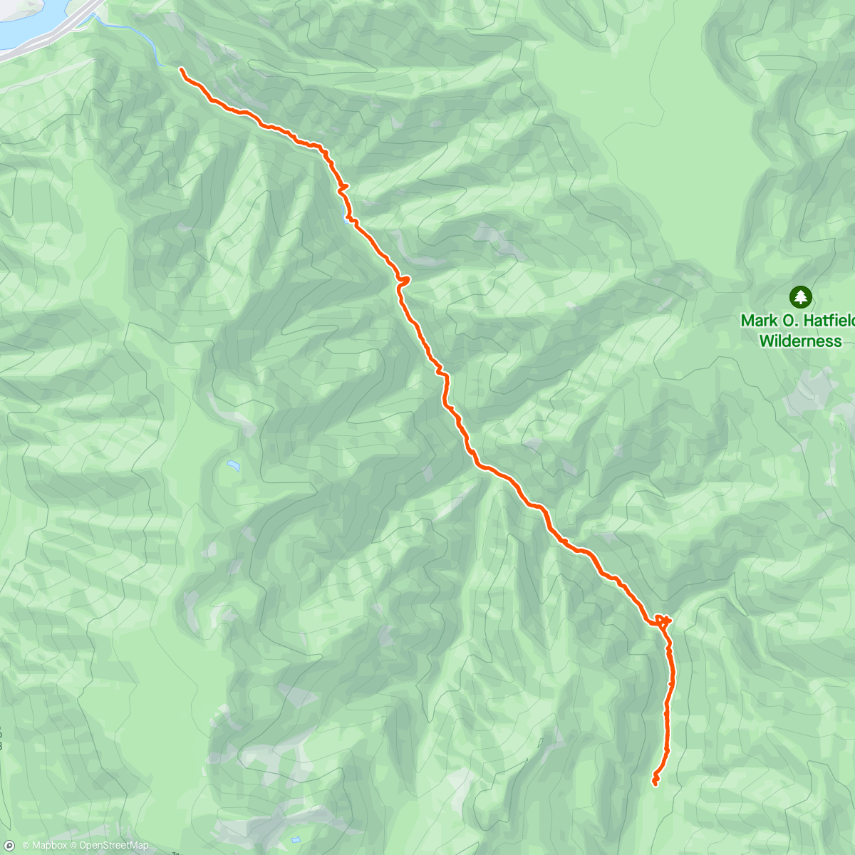 Map of the activity, Eagle Creek