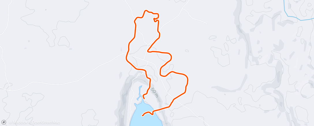 Mapa da atividade, Zwift - Electric Loop in Makuri Islands