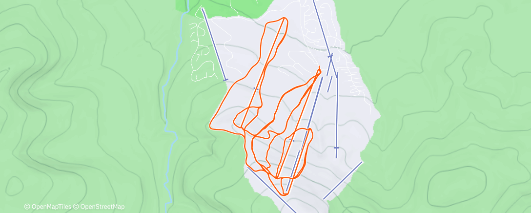 Map of the activity, Morning Alpine Ski
