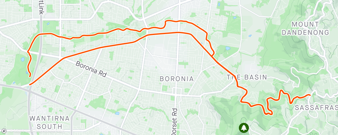 Map of the activity, Gravel Bike Ride