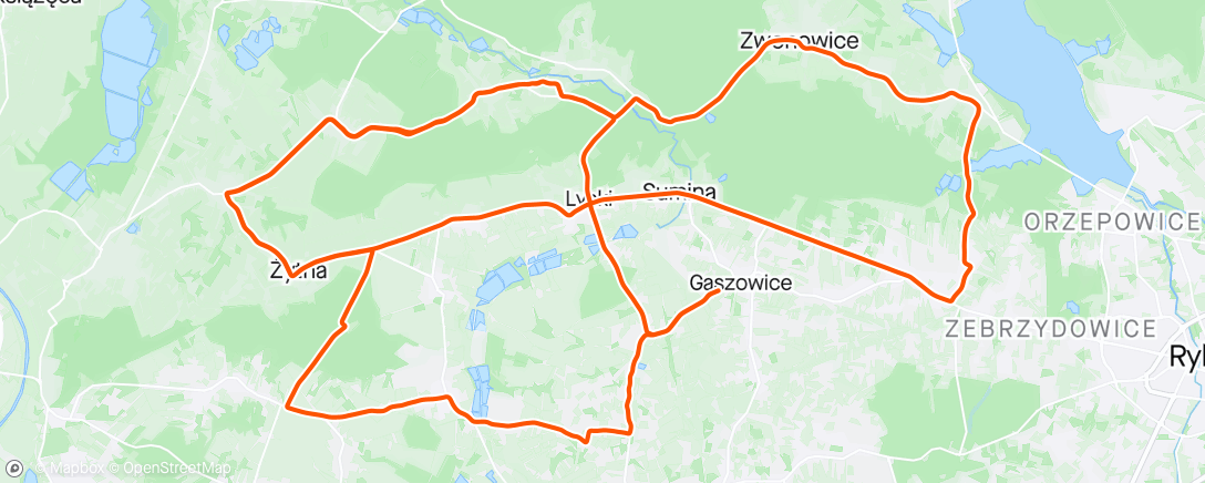 アクティビティ「Lysecka przepalanka」の地図