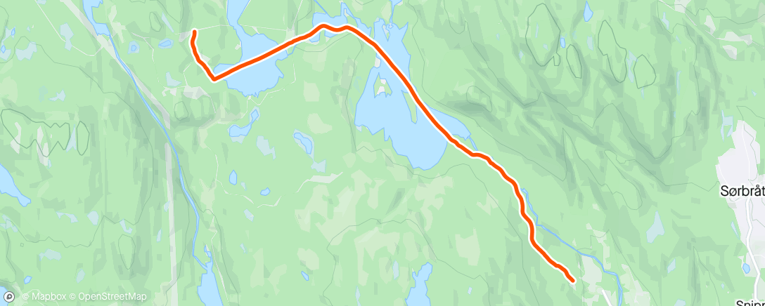 Map of the activity, Strømtom på klokka