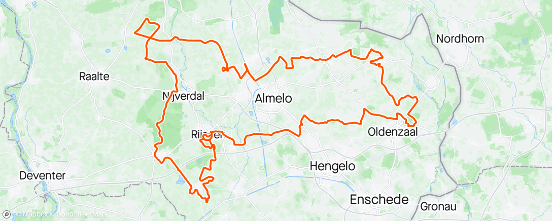 Map of the activity, Ronde van Overijssel