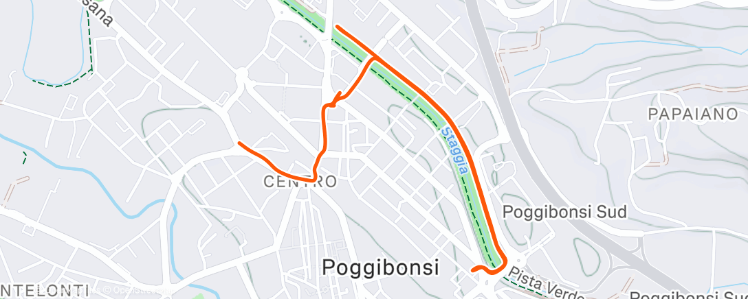 Map of the activity, Camminata mattutina