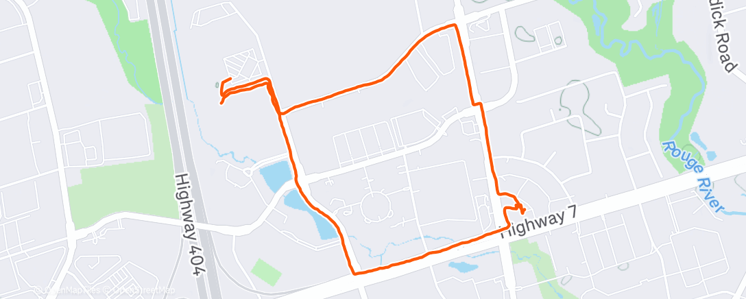 Map of the activity, Lunch Walk