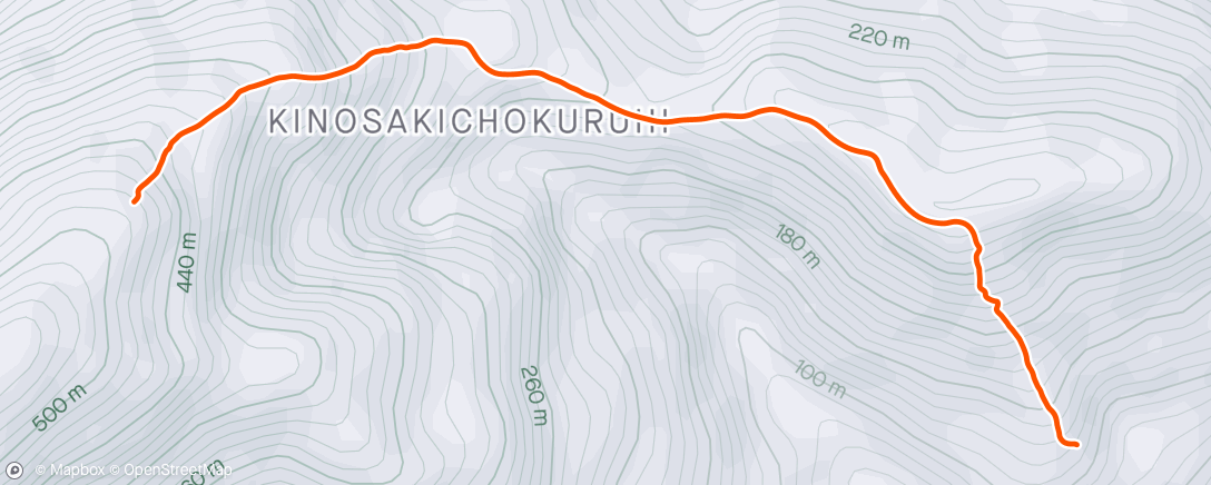 Mapa da atividade, 朝の来日岳登山