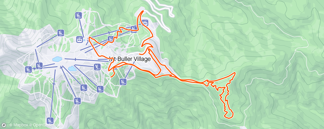 Map of the activity, Day 1 Explore Mt Buller
