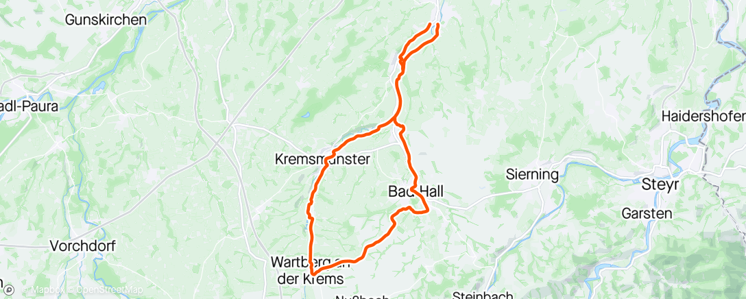 Map of the activity, Gravel-Fahrt am Nachmittag 🌥