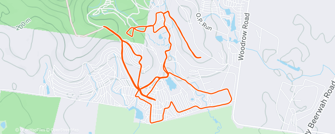 Map of the activity, Festival feet + hills