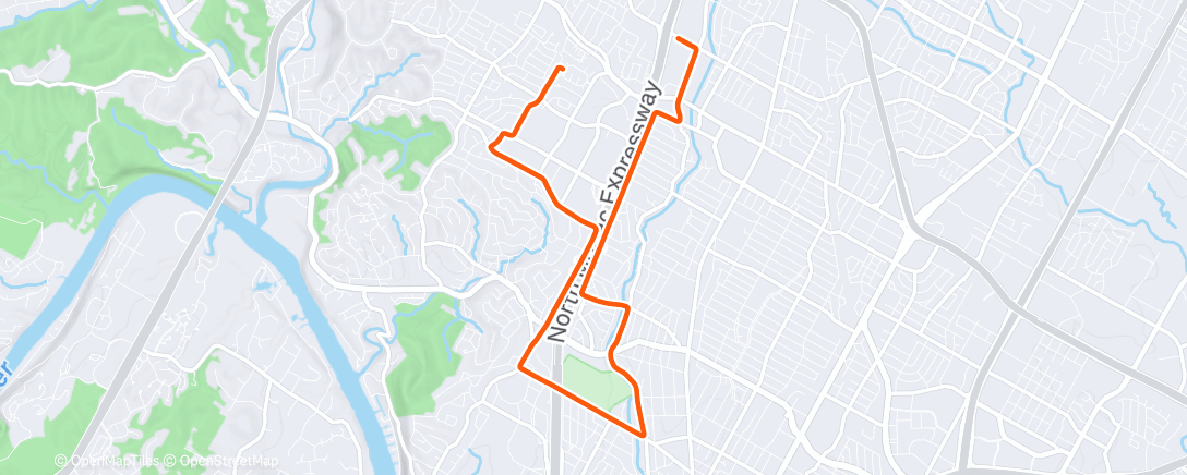 Map of the activity, Afternoon Ride