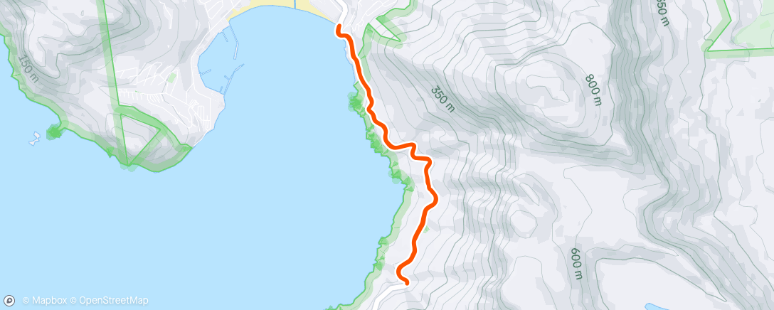 Map of the activity, Morning Trail Run