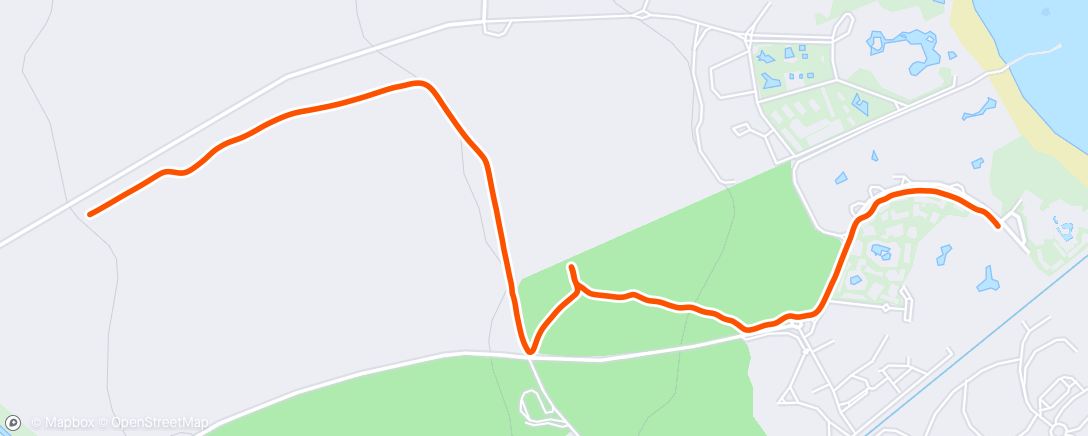 Map of the activity, Wanderung am Morgen