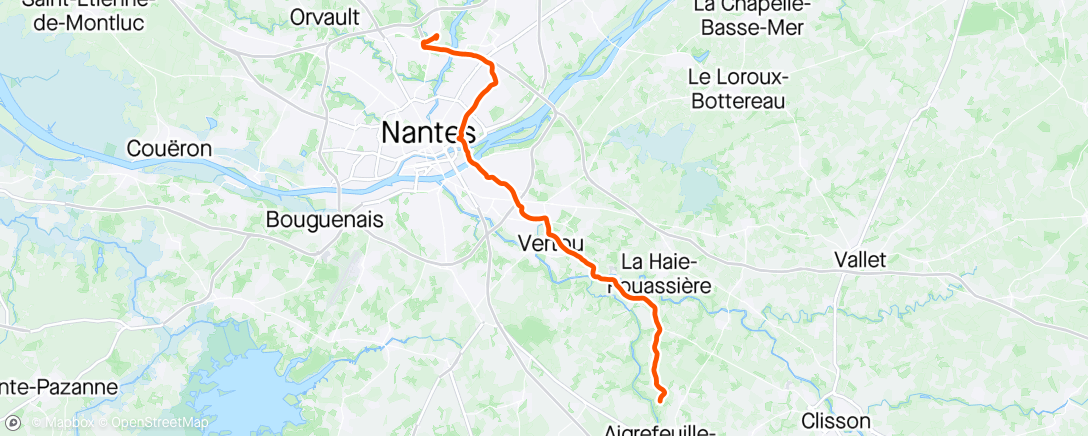 Map of the activity, Velotaf