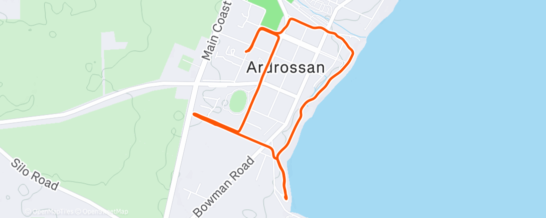 Map of the activity, Morning Walk